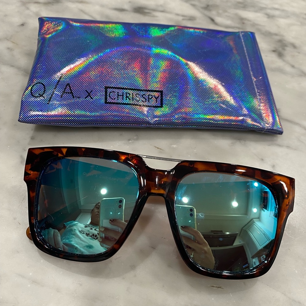 Quay x Chrisspy Mirrored Sunglasses